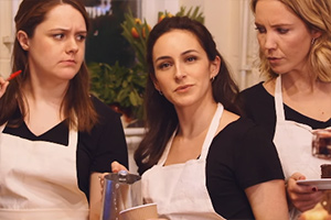 Image shows from L to R: Sally O'Leary, Janine Harouni, Meg Salter